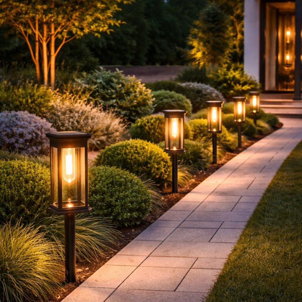 Luminária Solar LED Externa para Jardim e Áreas Externas