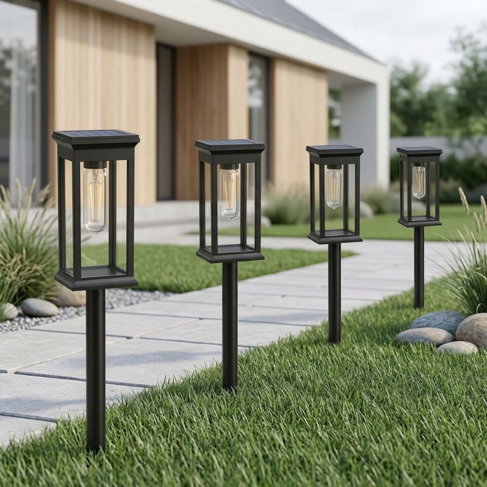 Luminária Solar LED Externa para Jardim e Áreas Externas