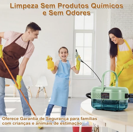 Limpador a Vapor Turbo Pressurizado 2500W Painel Digital – Versão Premium 2026
