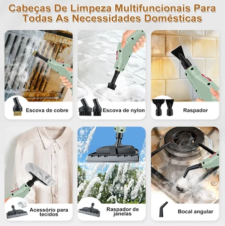 Limpador a Vapor Turbo Pressurizado 2500W Painel Digital – Versão Premium 2026