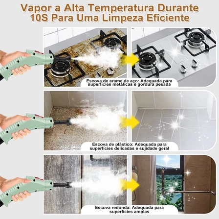 Limpador a Vapor Turbo Pressurizado 2500W Painel Digital – Versão Premium 2026