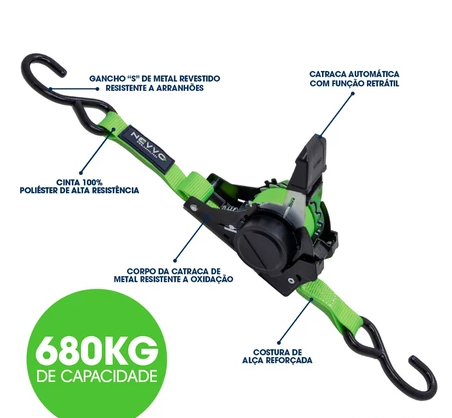 Cinta de Carga Retrátil Automática - Produto Original