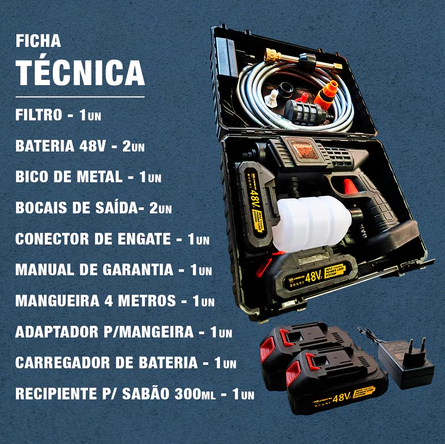 LavaX Pro™ - Lavadora de Alta Pressão - O Mais Potente da Categoria 'LINHA PREMIUM