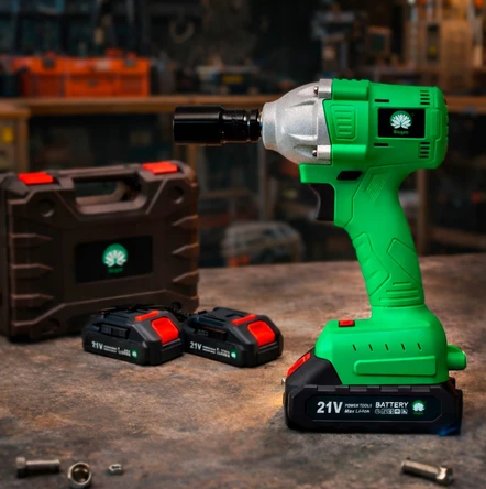 Revoria Impact ProX™ 21V — Potência Profissional de 350Nm | Chave de Impacto Sem Fio 3200RPM com Kit Completo + 2 Baterias