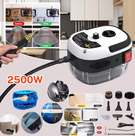 VaporJet X™ 2500W - Limpador a Vapor Pressurizado de Alta Temperatura com Kit Completo de Escovas | Edição Premium