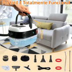 VaporJet X™ 2500W - Limpador a Vapor Pressurizado de Alta Temperatura com Kit Completo de Escovas | Edição Premium
