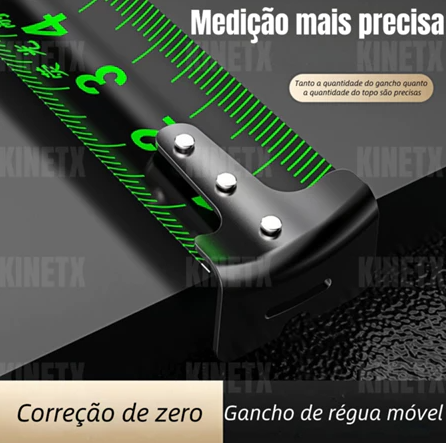 Trena Profissional Fluorescente - Fita Métrica De Aço Inoxidável Carbono De Alta Precisão