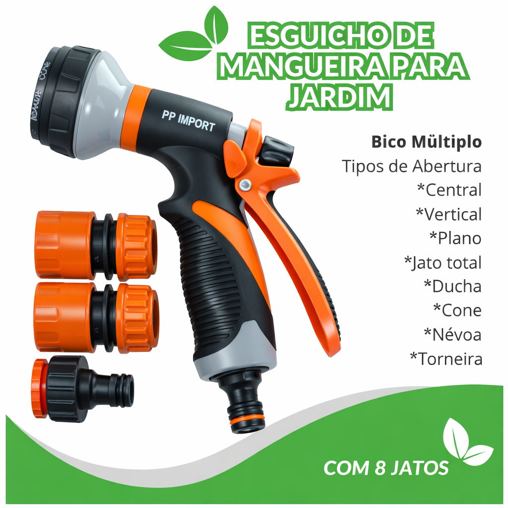 Pistola 8 Jatos Bico RESISTENTE Profissional Versão Premium