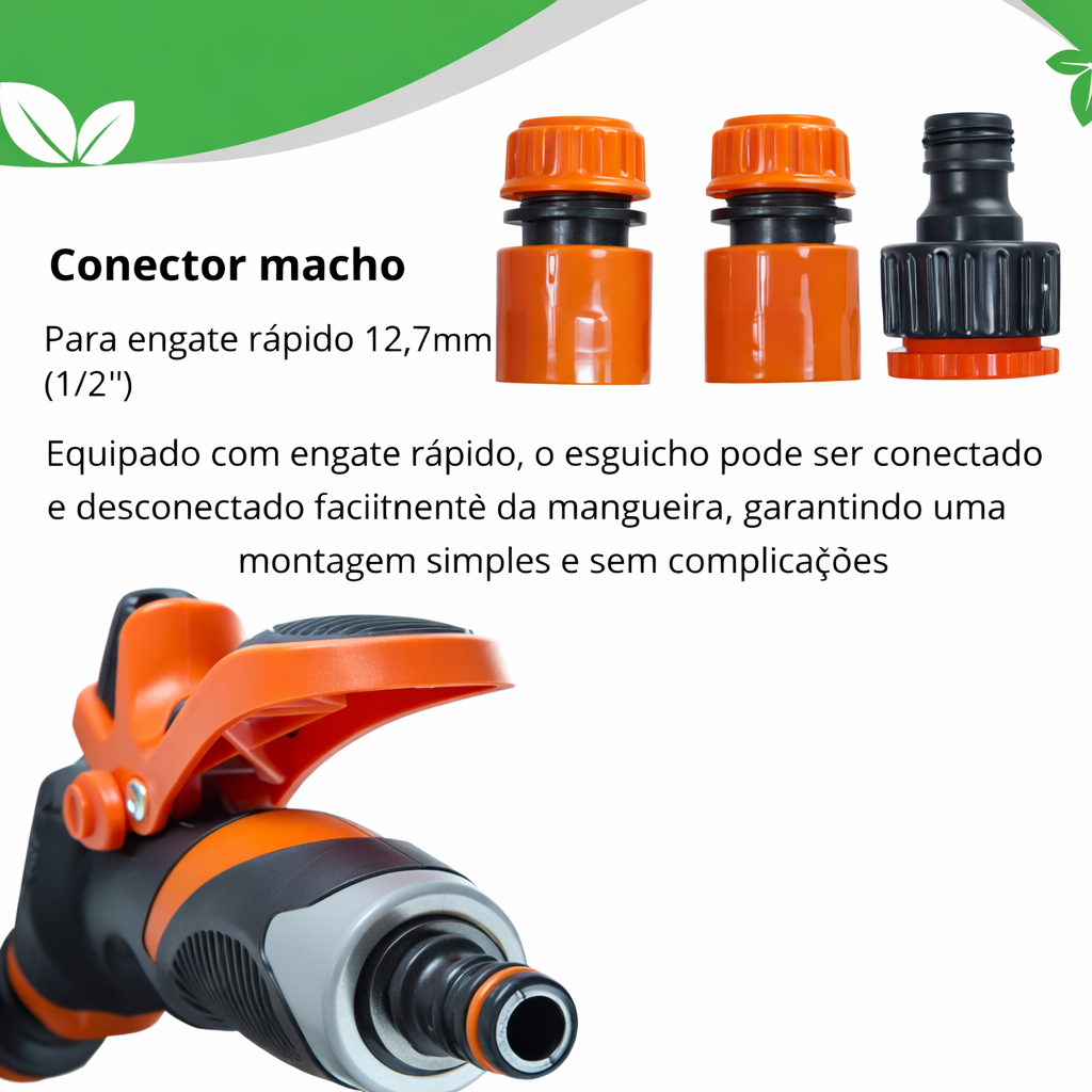 Pistola 8 Jatos Bico RESISTENTE Profissional Versão Premium