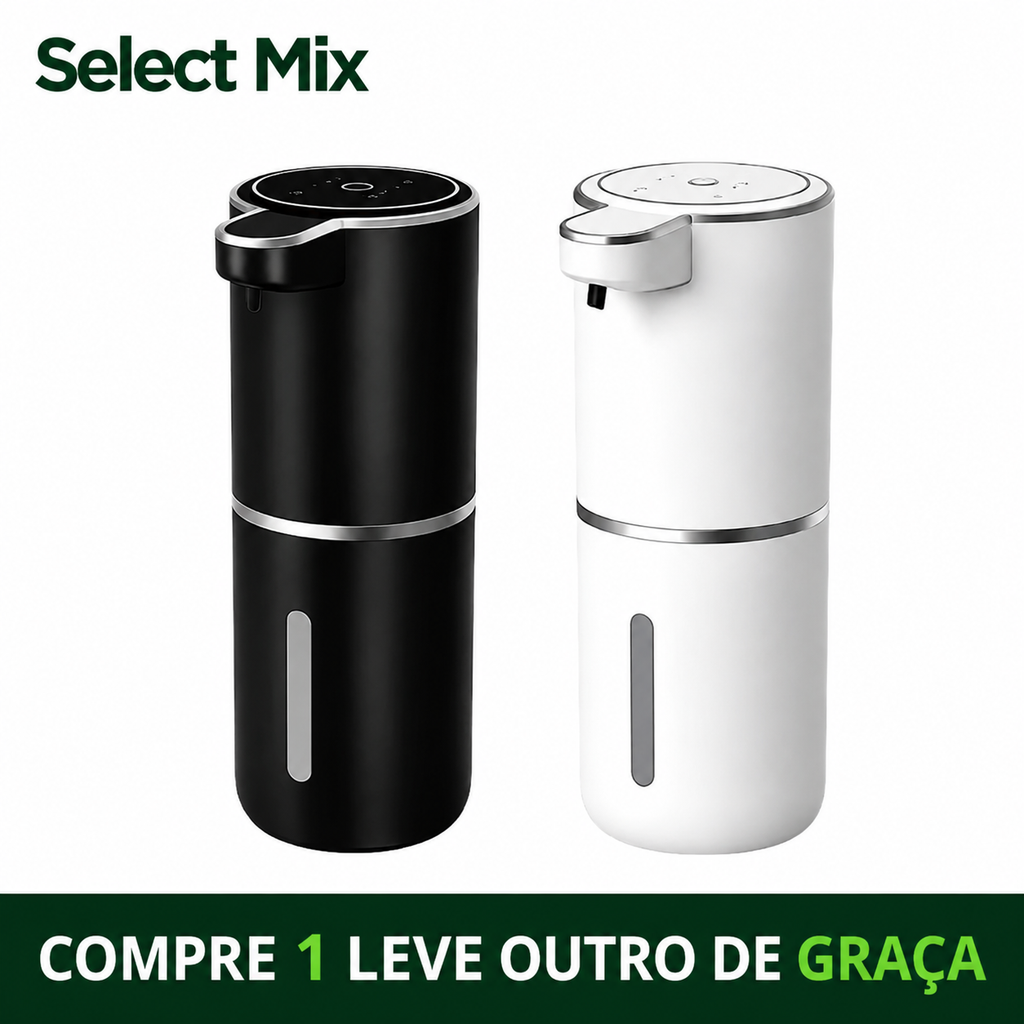 Saboneteira Automática LuxSense - Recarregável com Sensor + Brinde (Compre 1 & Leve 2)