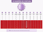 Máquina de Costura Elétrica Portátil | 12 Pontos | Costuras e Reparos Domésticos