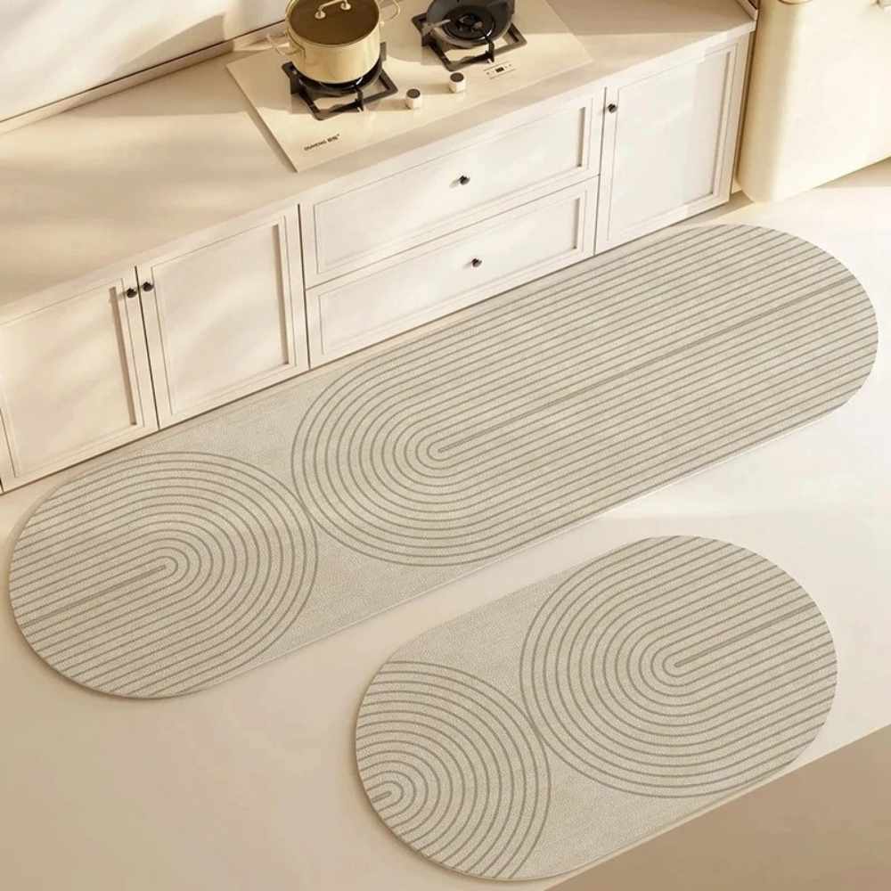 Tapete Absorvente Antiderrapante para Cozinha - Swan Kitchen