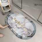 Tapete de Banheiro Arredondado - Swan Bathroom