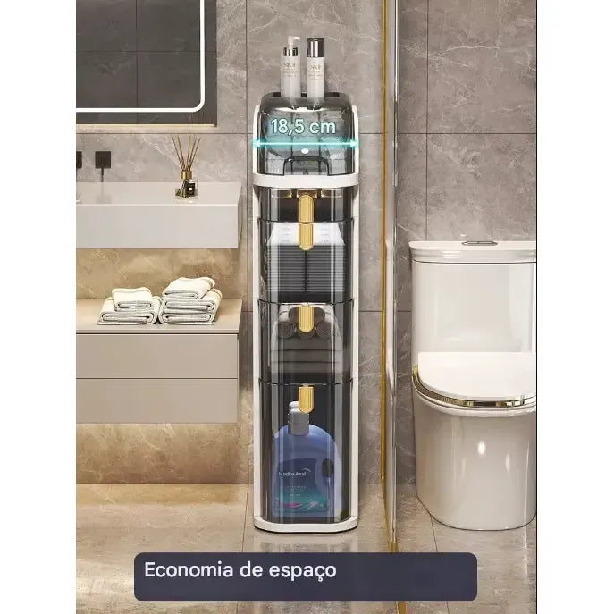 Gaveteiro Organizador FlexMove™ Premium – Multiuso com Rodinhas para Banheiro, Cozinha, Quarto e Lavanderia
