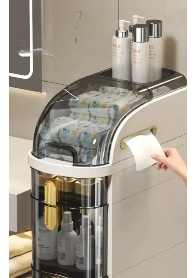 Gaveteiro Organizador FlexMove™ Premium – Multiuso com Rodinhas para Banheiro, Cozinha, Quarto e Lavanderia