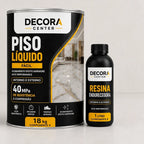 Piso Líquido Epóxi com Acabamento Profissional - Alto Brilho + Ferramentas de Aplicação