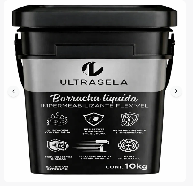 Borracha Líquida Impermeabilizante Flexível – Proteção Contra Infiltrações para Telhados, Lajes e Paredes
