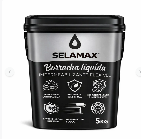 Borracha Líquida Impermeabilizante Flexível – Proteção Contra Infiltrações para Telhados, Lajes e Paredes