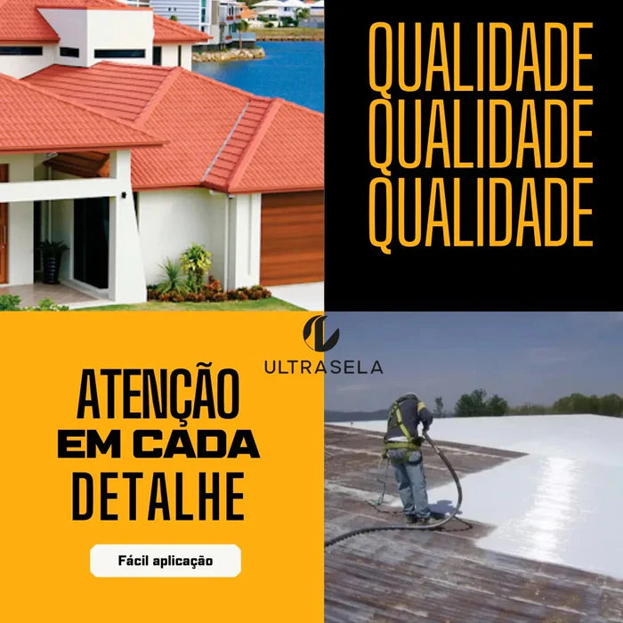 Borracha Líquida Impermeabilizante Flexível – Proteção Contra Infiltrações para Telhados, Lajes e Paredes
