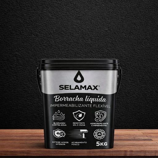 Borracha Líquida Impermeabilizante Flexível – Proteção Contra Infiltrações para Telhados, Lajes e Paredes