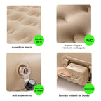 Colchão Inflável Queen Premium com Encosto + Travesseiros e Bomba De Ar Elétrica