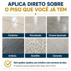 Piso Líquido Epóxi com Acabamento Profissional - Alto Brilho + Ferramentas de Aplicação