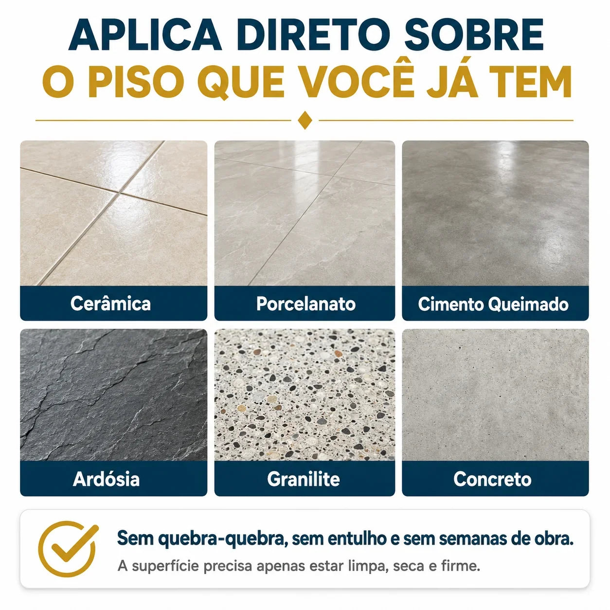 Piso Líquido Epóxi com Acabamento Profissional - Alto Brilho + Ferramentas de Aplicação
